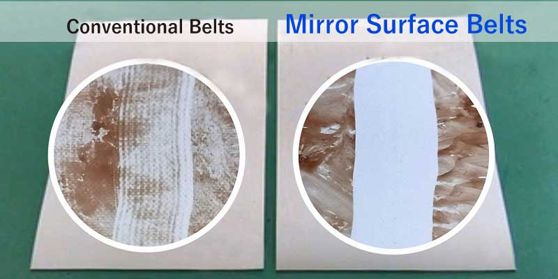 Tailorbelt Mirror Surface Belts：Easy to wipe off chocolate. Bima Efisien Solusi Teknik BEST